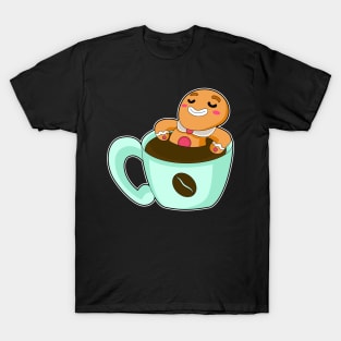 Gingerbread man Christmas Coffee T-Shirt